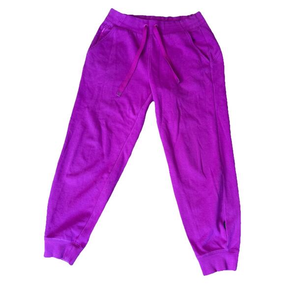 Athleta‎ Triumph Jogger Womens S Pink Cotton Blend Drawstring Active Wear Yoga - Picture 1 of 6